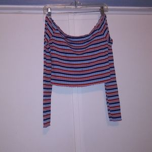 Pac Sun Me to We Off the shoulder crop shirt Size M